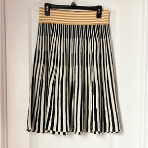 Striped Black and Cream Women's Skirt